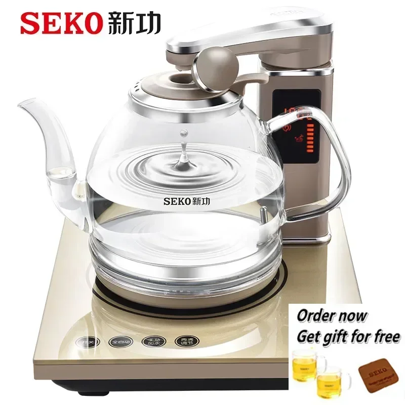 SEKO N68 Electric Kettle Remote Control Intelligent Automatic Electric Tea Stove 220v Glass Kettle