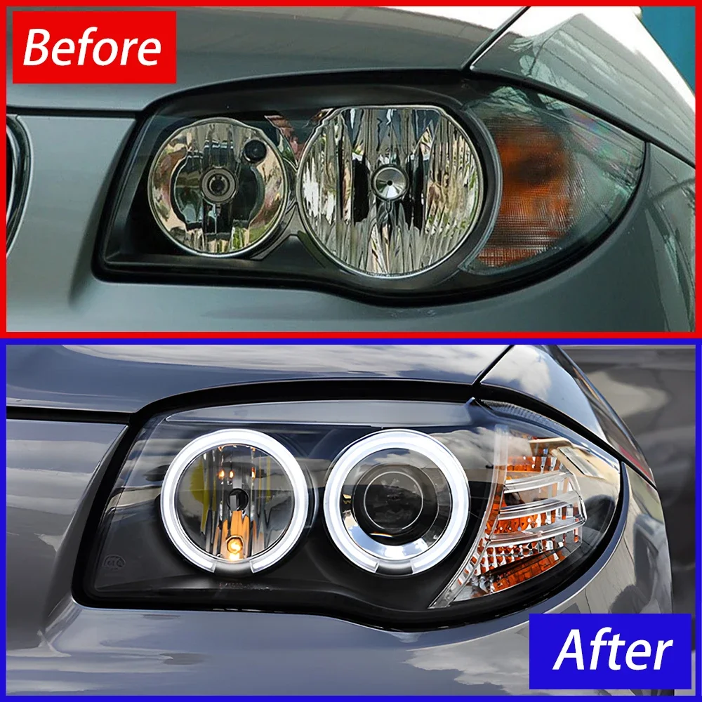 For BMW 1 Series E87 118i 120i 125i 128i 130i 2007-2011 LED Auto Headlights Assembly Upgrade Projector Lens Tool Accessories