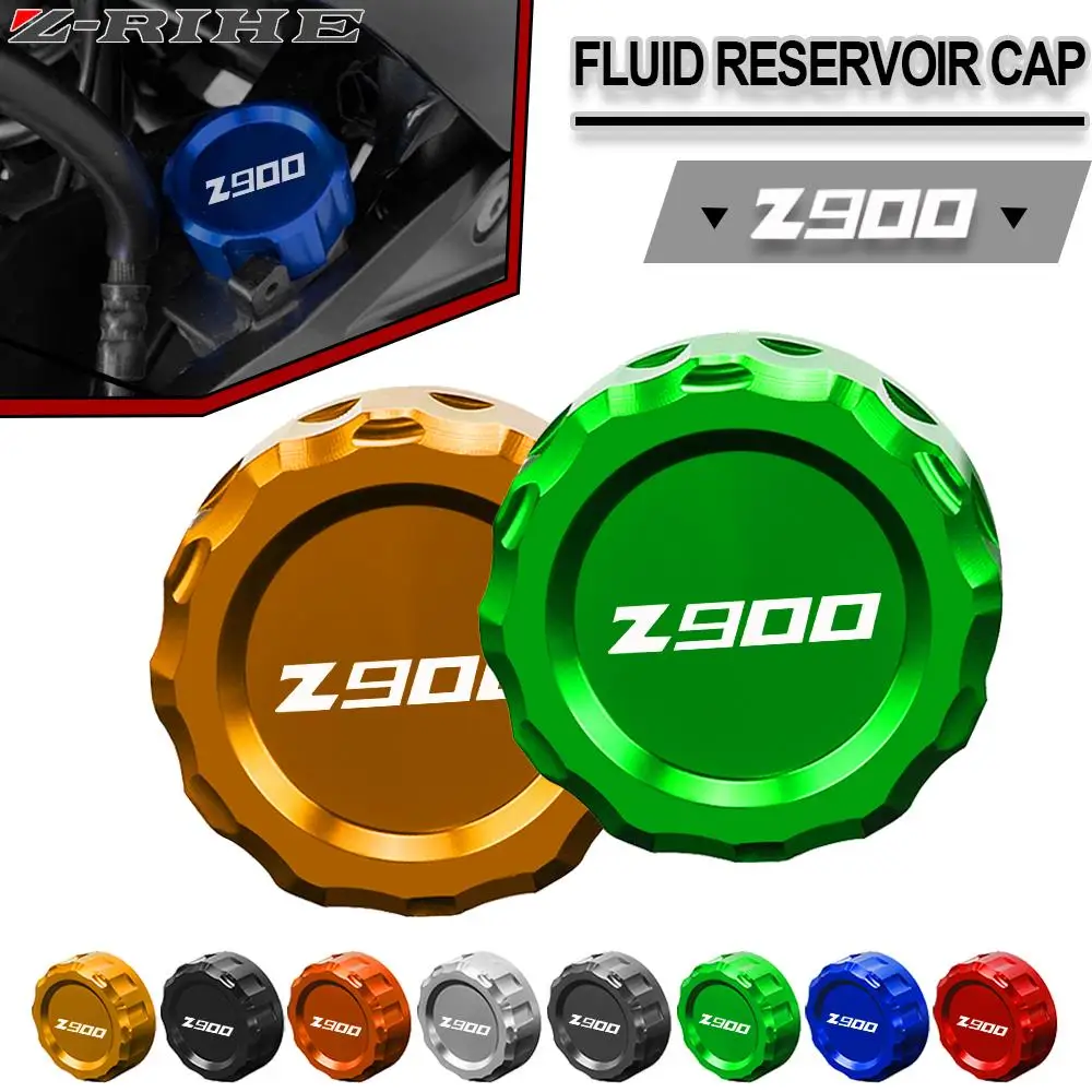 

For Kawasaki Z900 RS 2017-2018 Z900RS Pump Cover Cap Motorcycle Accessories CNC Rear Brake Fluid Cylinder Cap Reservoir Cover