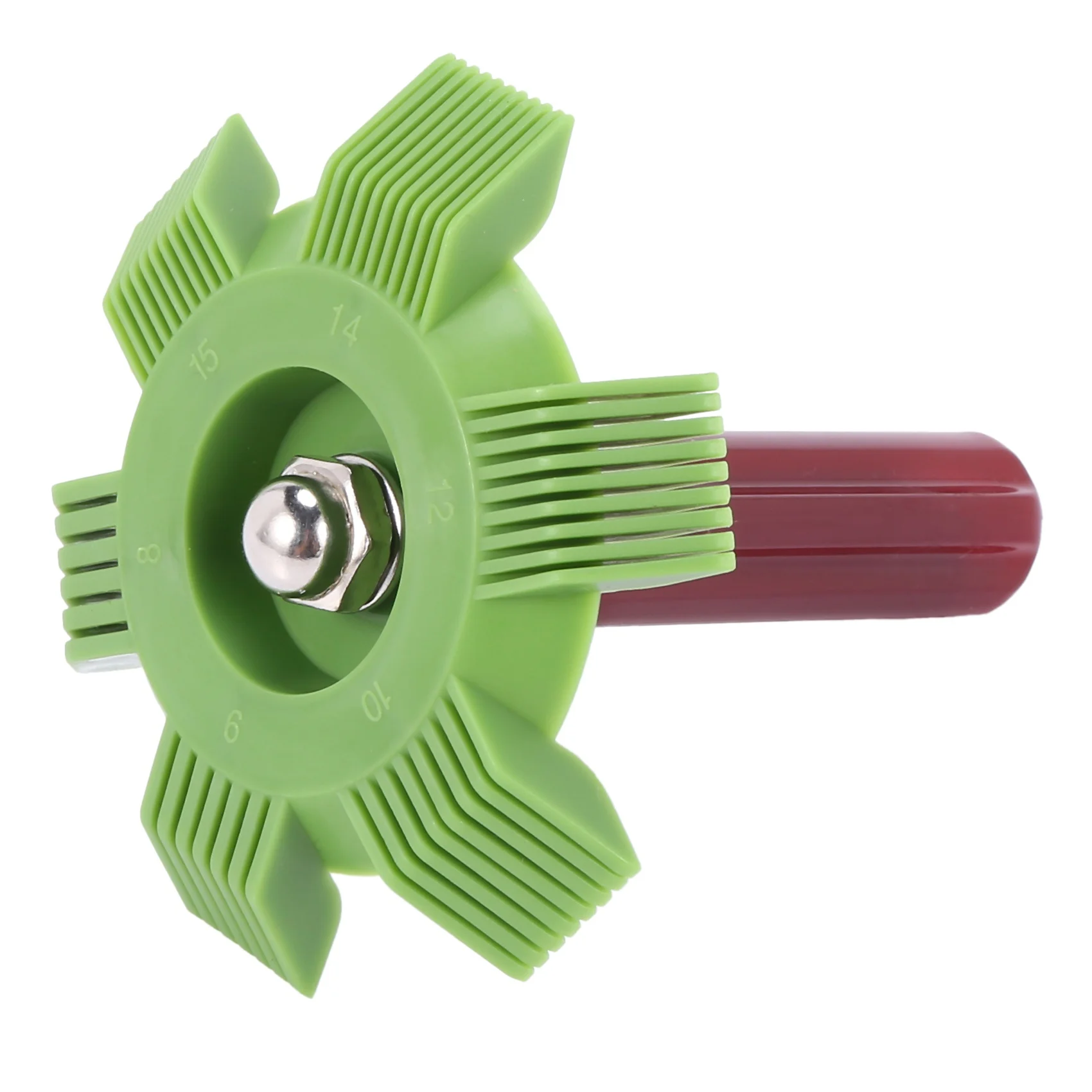 Car Automotive Refrigeration A/C Condenser Radiator Evaporator Fin Straightener Comb Rake Cleaner Tool Green