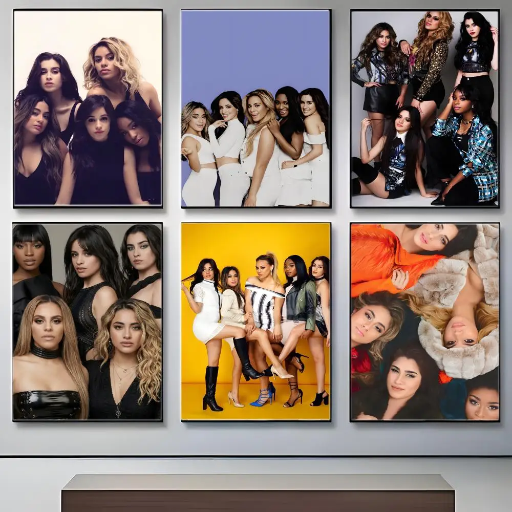 Póster del grupo femenino de música pop F-Fifth Harmony, póster icónico, arte de pared impreso, póster decorativo, decoración del hogar, regalo sin marco