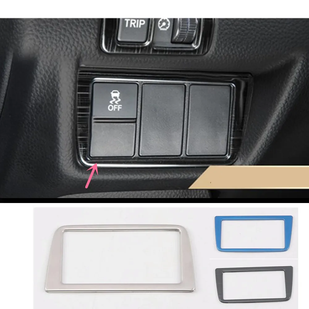 Styling Cover Stainless Steel Front Head Fog Light Lamp Switch Trim Frame For Honda Accord 10th 2018 2019 2020 2021 2022 2023