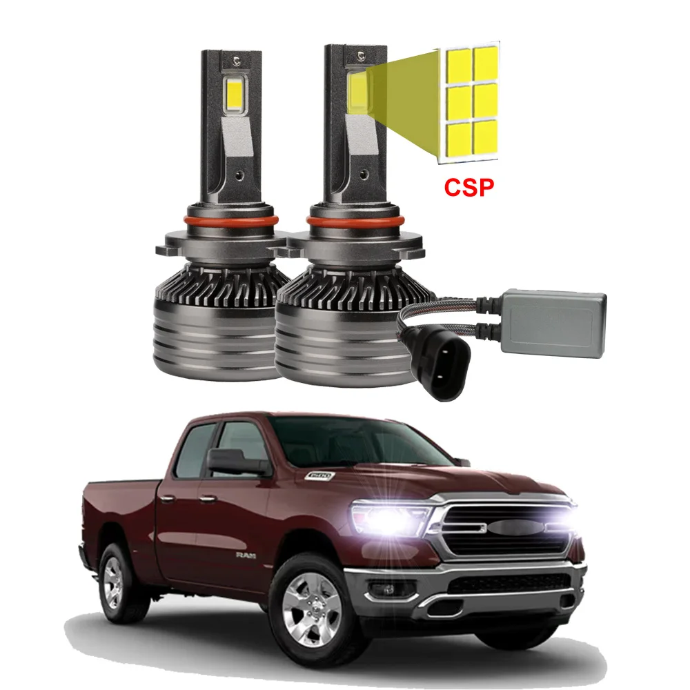 2PCS Led Headlight Bulbs For Dodge Ram 1500 2500 3500 2019-2023 High Low Beam Canbus