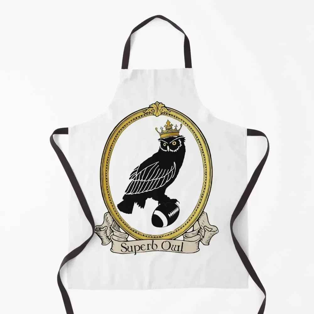 

Superb Owl Party Apron Utensils For Kitchen men's barbecue Cooking Waiter Uniforms Apron