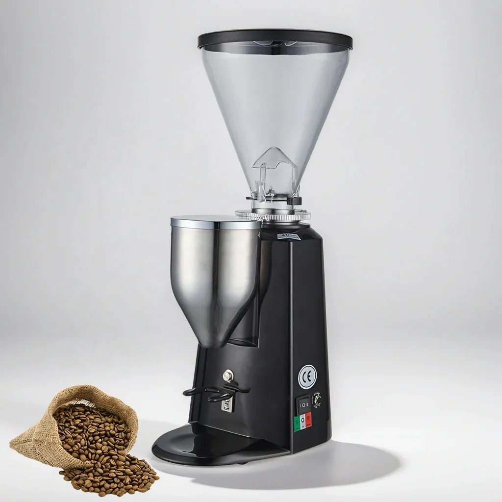 

Professional Durable Large Capacity Bean Storage Burrs Aluminum Espresso Adjustment Coffee Mill Grinder