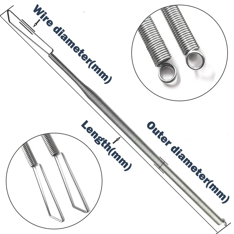 65Mn Tension Spring Heavy-Duty Automatic Sliding Door Closer, Adjustable Screen Door Closer for Terraces, Barns and Storm Doors,