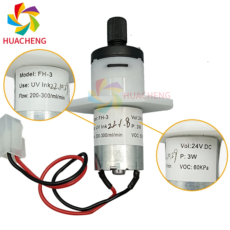 1Pc FH-3 Micro Diaphragm Ink Pump for Large Format UV Printer Ink Cartridge Refill
