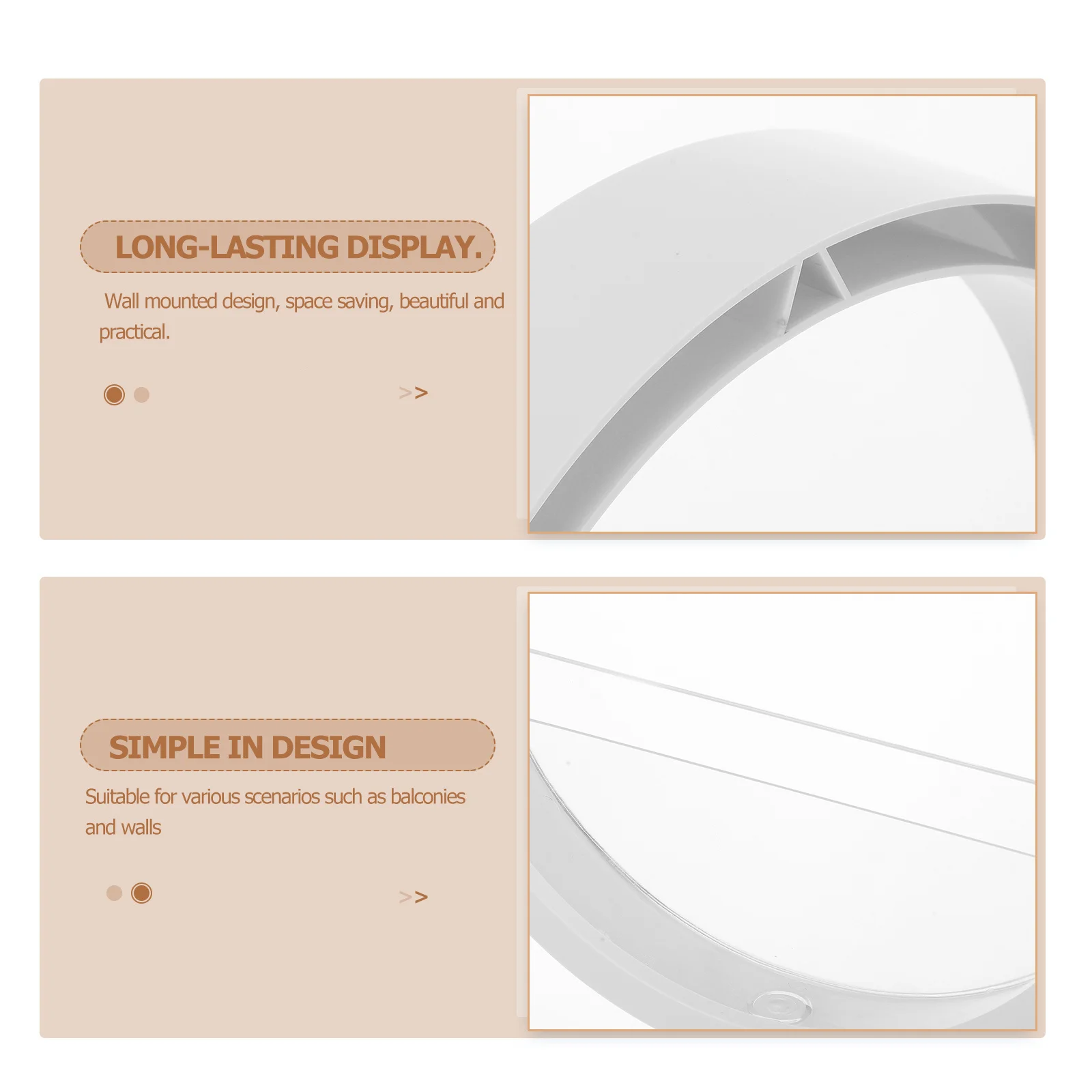 Wandpflanzer für den Innenbereich, Wandmontage, Hydrokultur-Pflanzgefäß, transparenter Topf für Sukkulenten und Wasserpflanzen, stilvolles Design