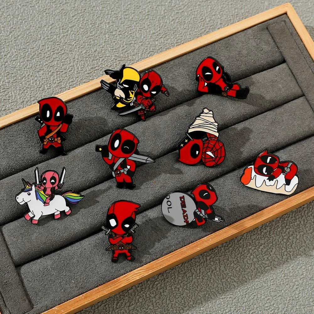 Deadpool & Wolverine Brooch Creative Cute WolverineTrend Dressing Enamel Pin Metal Badge Jewelry Clothing Backpack Accessories