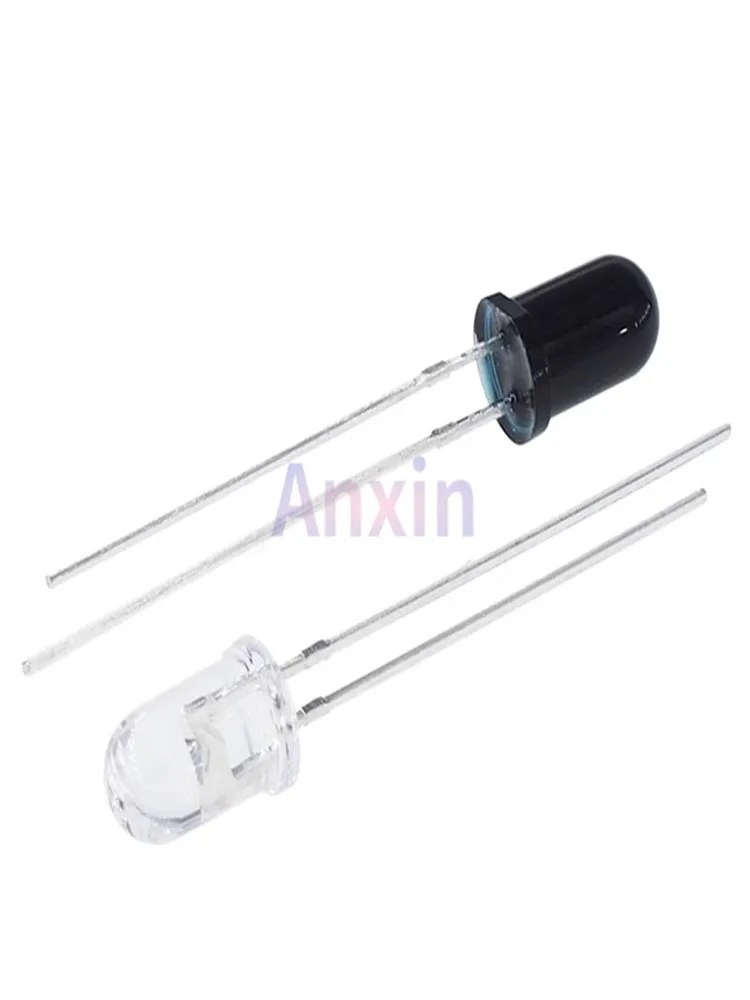 50 قطعة 3 مللي متر 5 مللي متر LED صمام ثنائي باعث للضوء 940nm التحكم عن بعد الارسال باعث استقبال الأشعة تحت الحمراء الترانزستور الضوئي الضوئي لتقوم بها بنفسك PCB