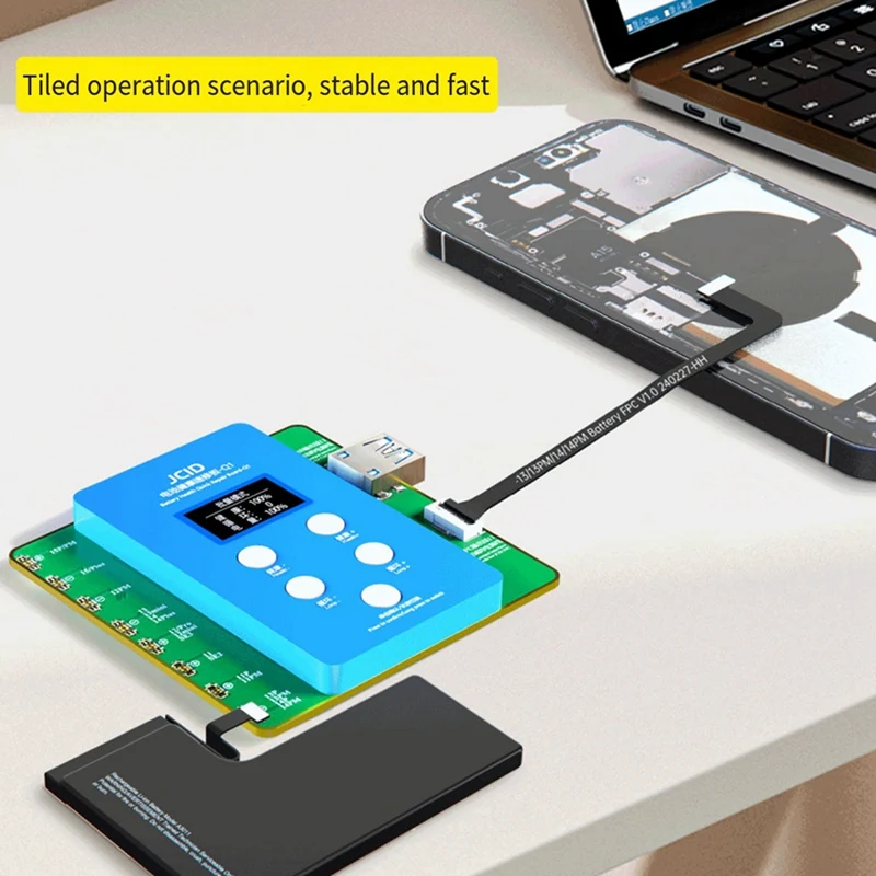 JCID JC Q1 Плата быстрого ремонта здоровья батареи для Iphone 11-15PM Изделить окно - Поддержка модификации тестера эффективности батареи Прочный