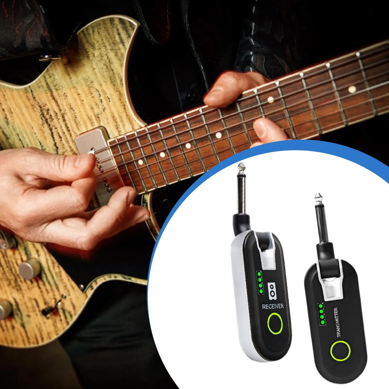 

Электрогитара, передатчик, приемник, музыкальное оборудование, часть музыкального инструмента