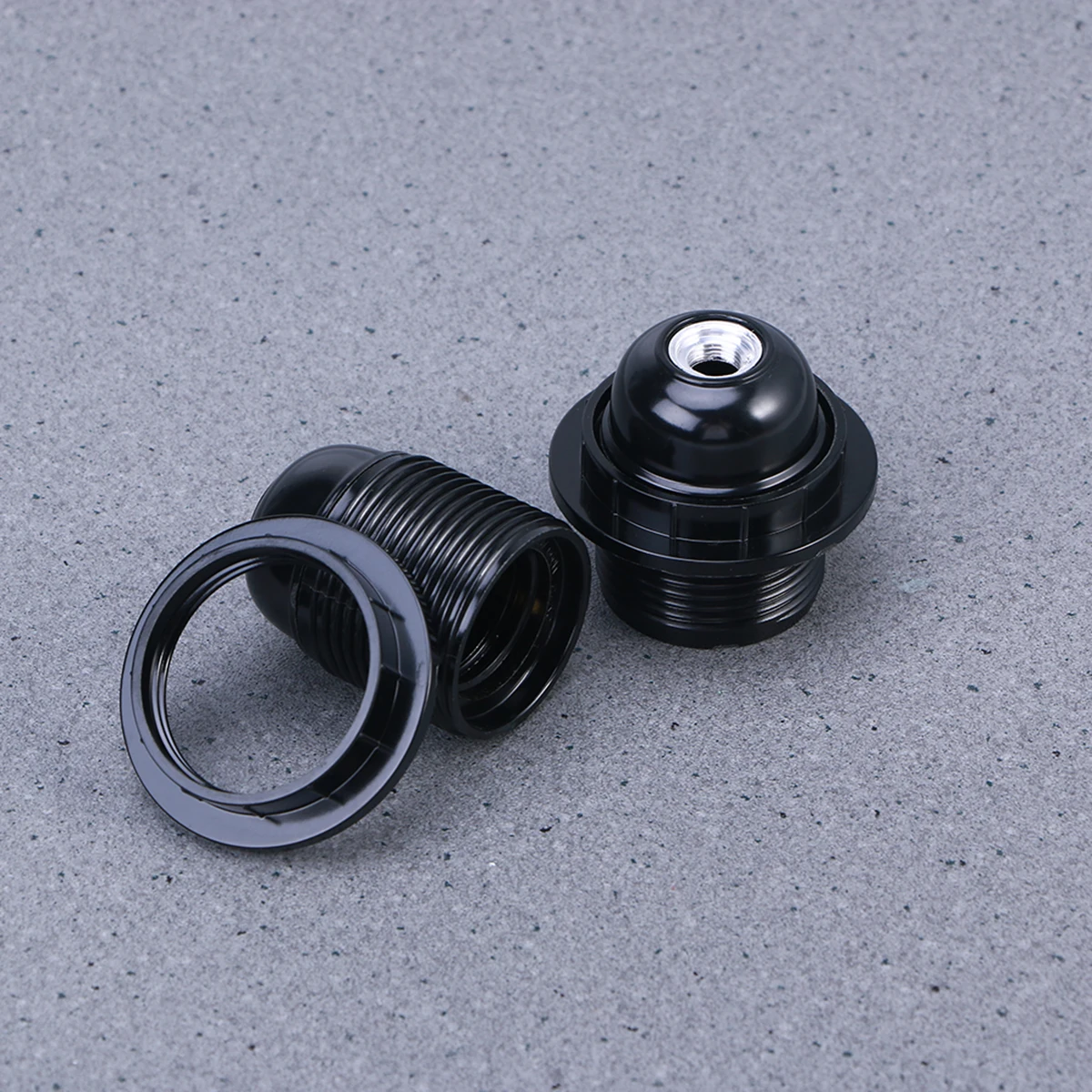 

10 pcs E26 Lamp Holder Round Bulb Socket Full Teeth LED Light Socket Suitable 0.5-2.5mm2 Cable Plastic Simple Use Conventional