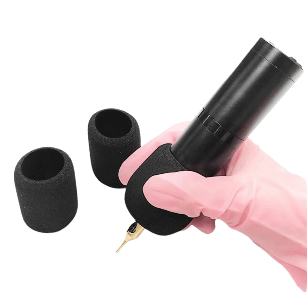 5Pcs Elastic Foam Tattoo Grip Cover Anti Slip Shock Absorb Tattoo Handle Soft Texture Comfort Grip Grip Cushion Hand Grip Aid