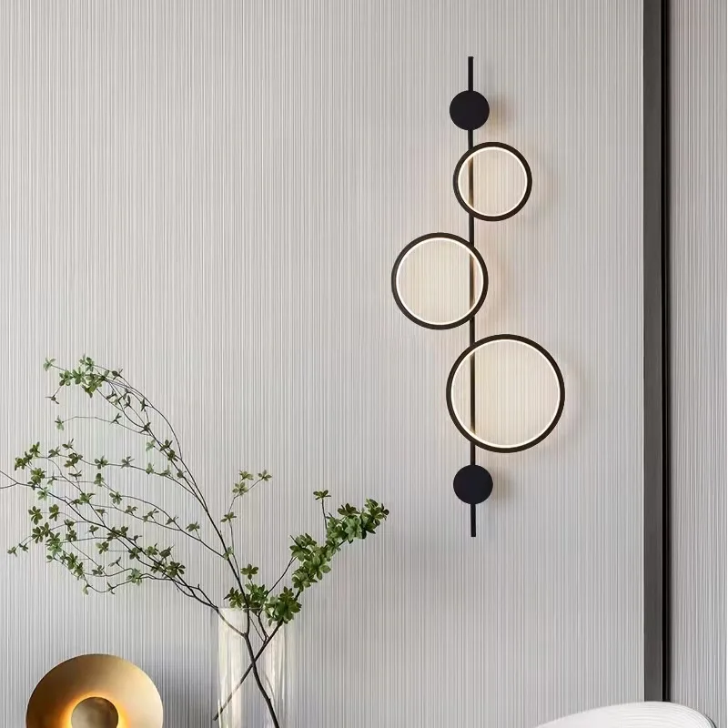 

Modern Simple Wall Lamp Light Luxury Staircase Living Room Background Wall Lighting Hotel Corridor Bedroom Bedside Strip Lamp