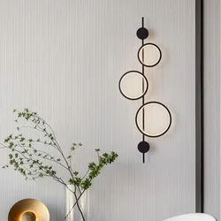 Modern Simple Wall Lamp Light Luxury Staircase Living Room Background Wall Lighting Hotel Corridor Bedroom Bedside Strip Lamp