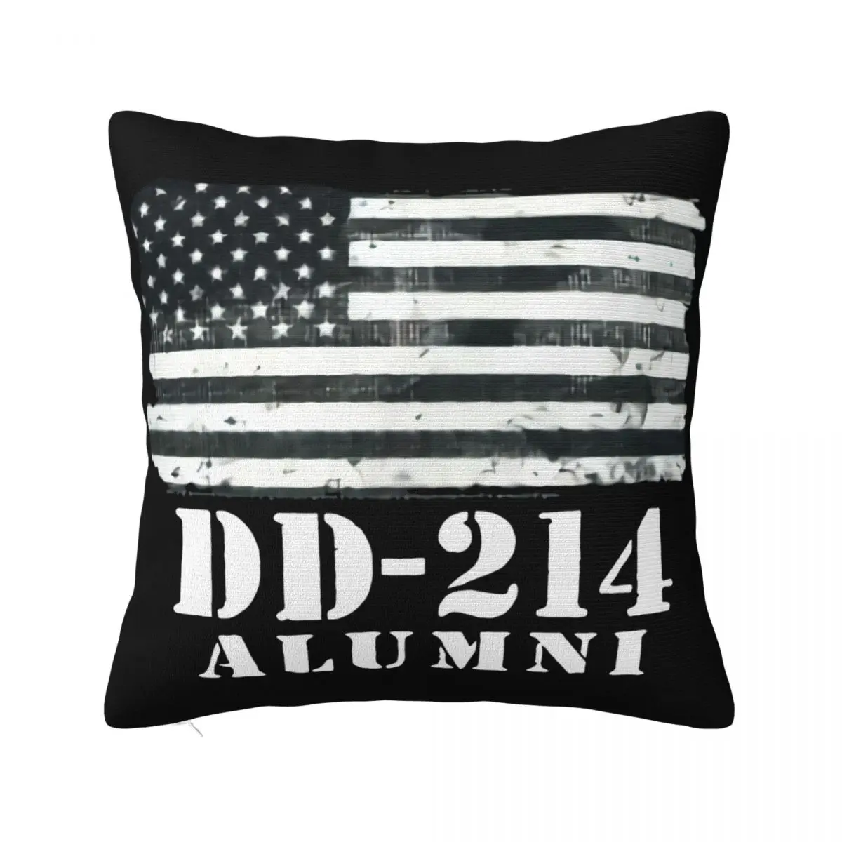 

Dd 214 Alumni Funny Birthday Cotton Vintage Gift For Men Women Gift Cool Punk Rap Leisure Promotion Pillow Case