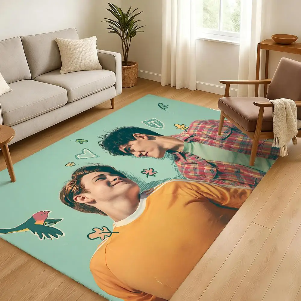 Heartstopper Floor Mat Soft Thickened Absorbent Non-Slip Bedroom Living Room Door Mat Home Decor Flannel Rugs