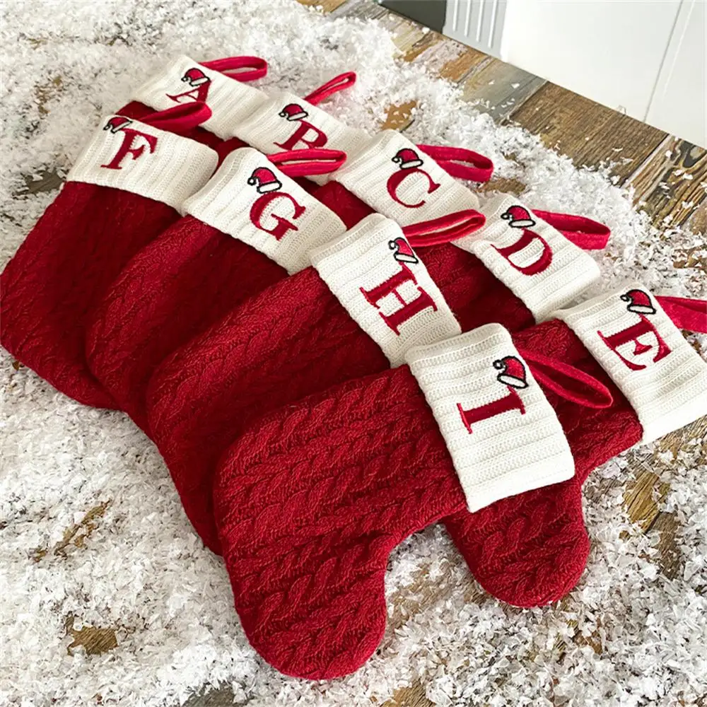 2/3/5PCS Knitted Socks High Quality Knitting Fashionable Embroidered Christmas Stocking Holiday Socks Trend