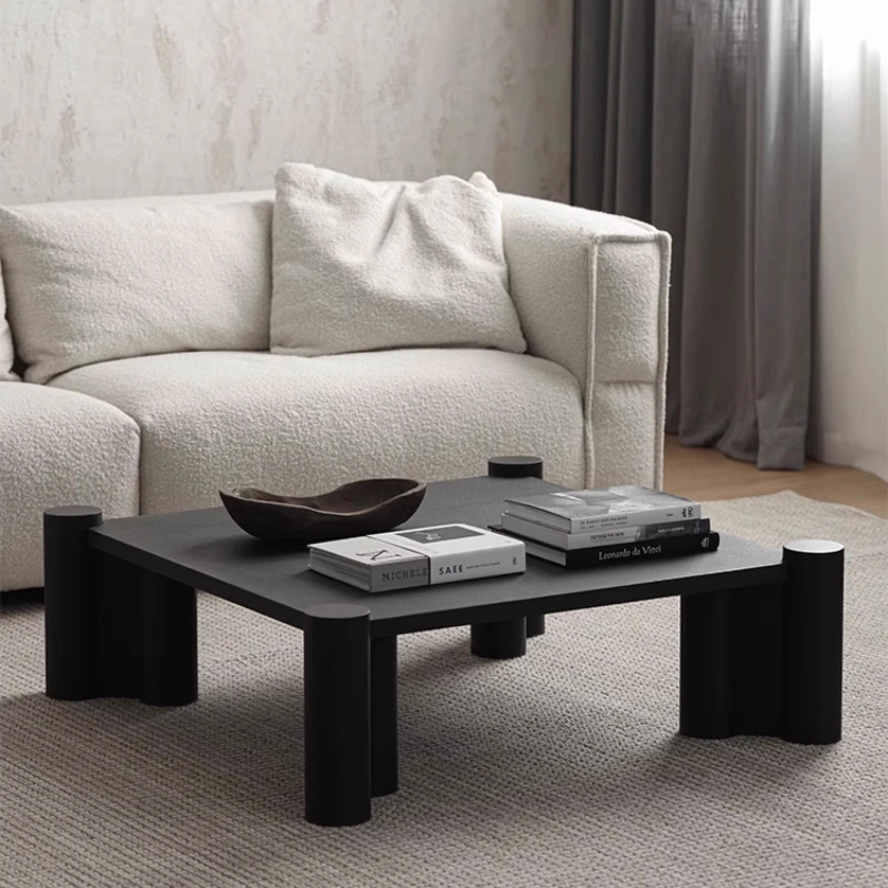 

Nordic French wabi-**** solid wood square coffee table |