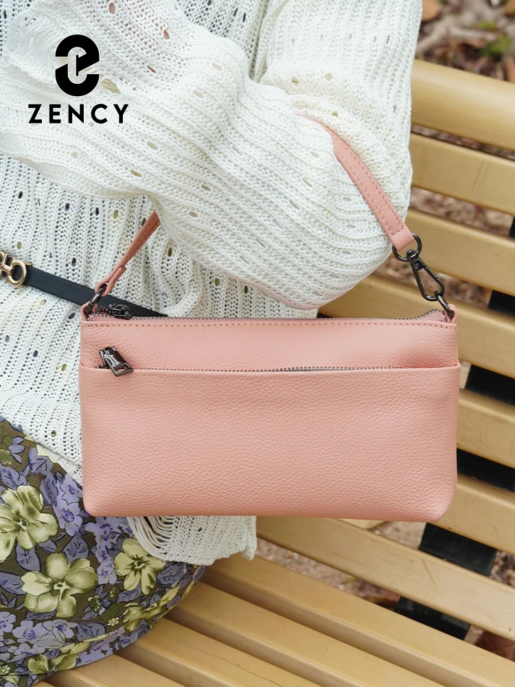 

Zency Genuine Leather Shoulder Bag Handbag Women Summer Phone Bag Clutch Bag Crossbody Bag with Long Strap For Daily Work Shoppe