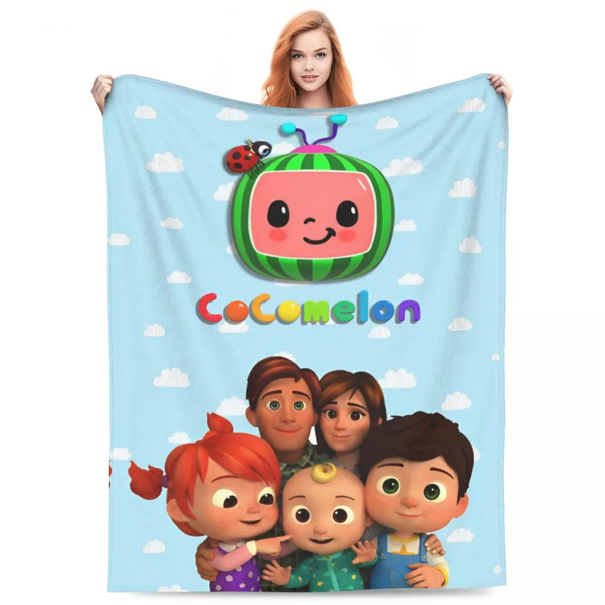 Stylish CocoMellons Blankets Super Soft Coral Fleece Plush Comfortable Throw Blankets Machine Washable