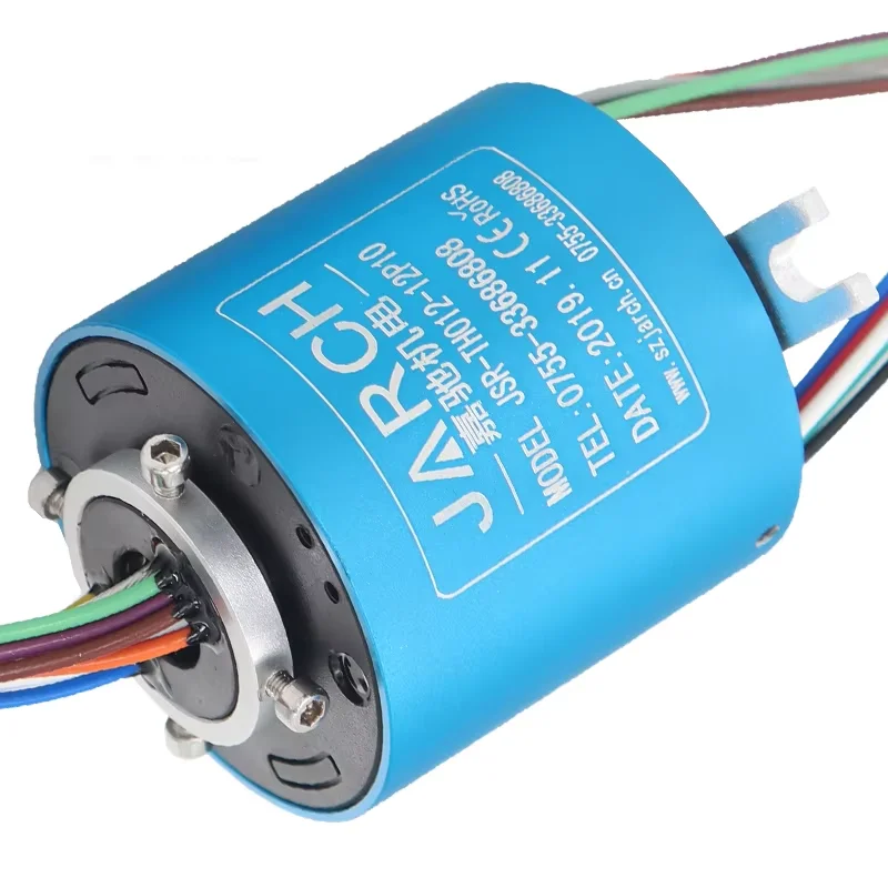 JSR-TH025 4-wire slip ring conductive ring inner diameter 12.7-25.4 MM6 wire conductive slip ring 360 degrees