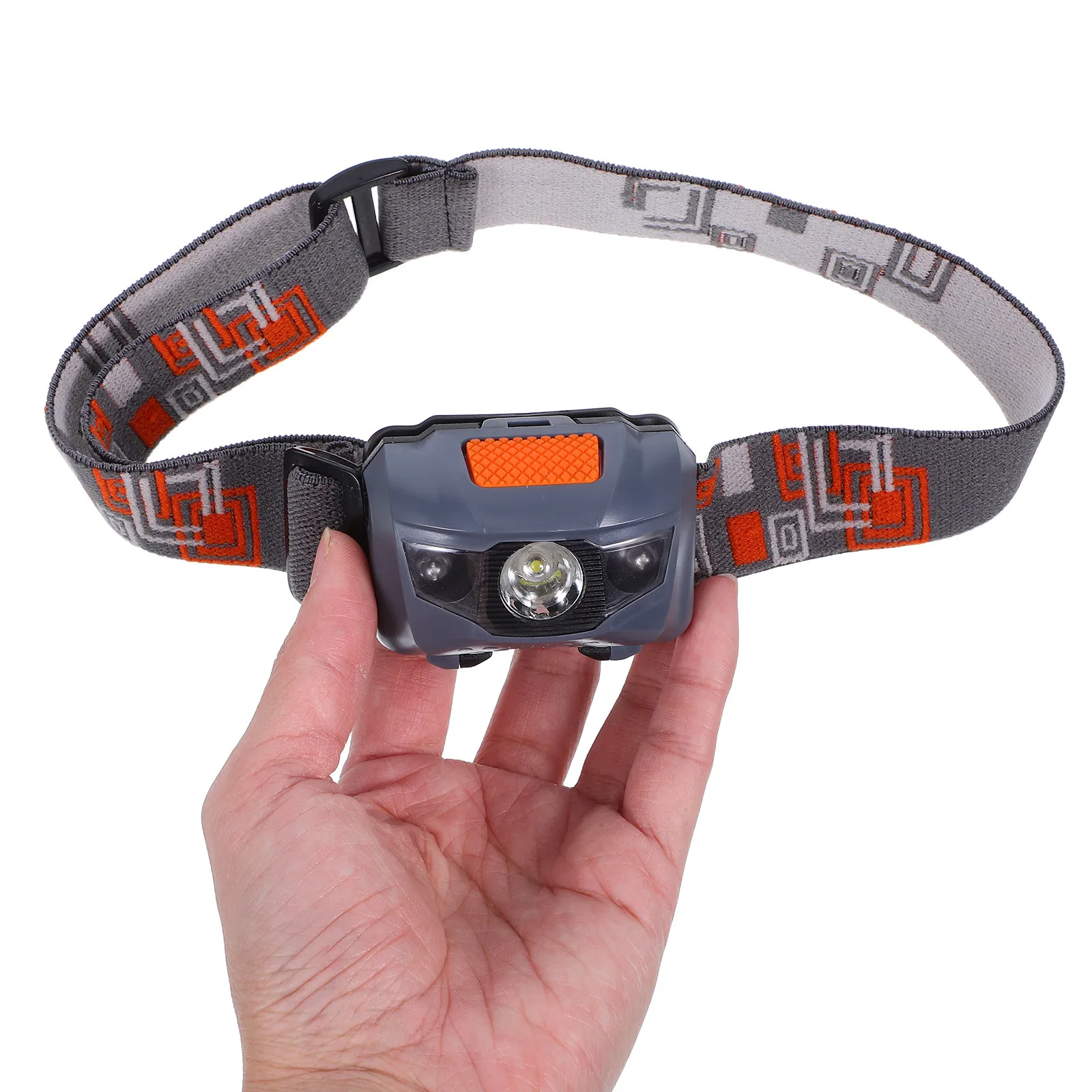 

Светодиодный фонарь серого цвета, компактный, водонепроницаемый, с красно-белыми мигающими режимами, для езды на велосипеде, кемпинга, ночных походов