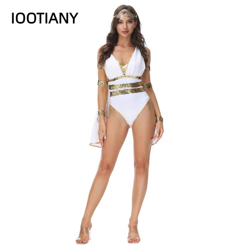 CosplayHalloween Trajes Mulheres Antigo Egito Faraó Egípcio Cleópatra Princesa Traje Roupa para Adulto