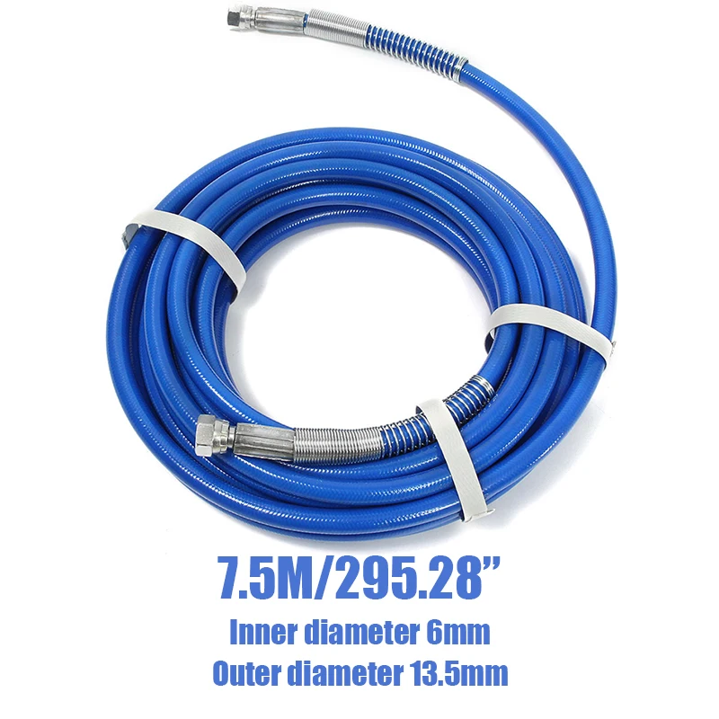 7.5M Airless Paint Hose High Pressure Hose Fiber Tube 5000PSI 1/4\