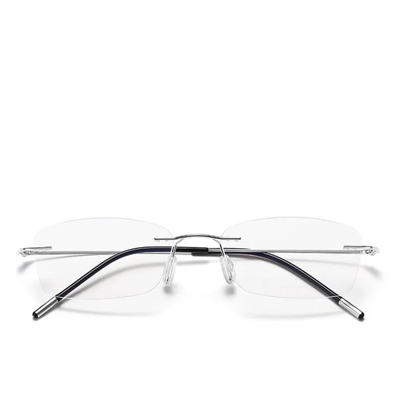 Anti Blue Light Reading Glasses High Quality Frameless Titanium Aolly Glasses Frame Man Women Metal Eyeglasses Frame image 2