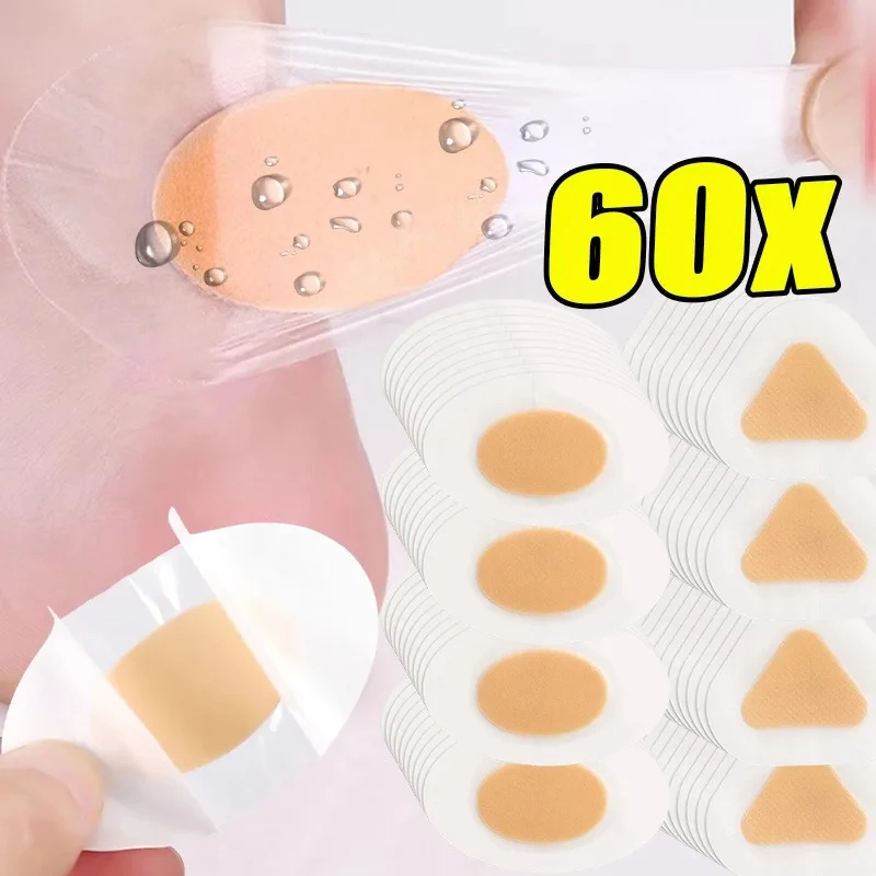 10-60 Uds. Protectores de Talón Adhesivos para Verano, Parches para Bolitas, Almohadillas Antidesgaste para Talón, Pegatinas para Zapatos, Yeso Amortiguador, Almohadillas para el Cuidado de los Pies