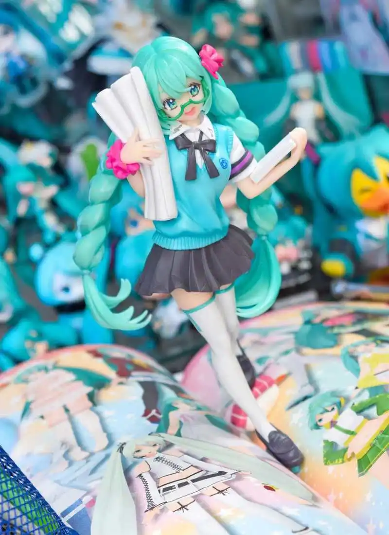 

New Products In Stock Miku 16th Anniversary Figurines Models Desktop Decorations And Holiday Surprise Gifts For Friends Souvenir