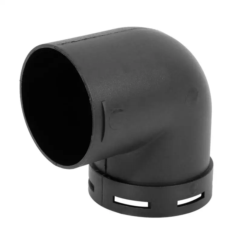 60mm Car Heater Warm Air Ducting Pipe Elbow Outlet Connector Black Plastic Air Ducting Pipe Elbow Outle