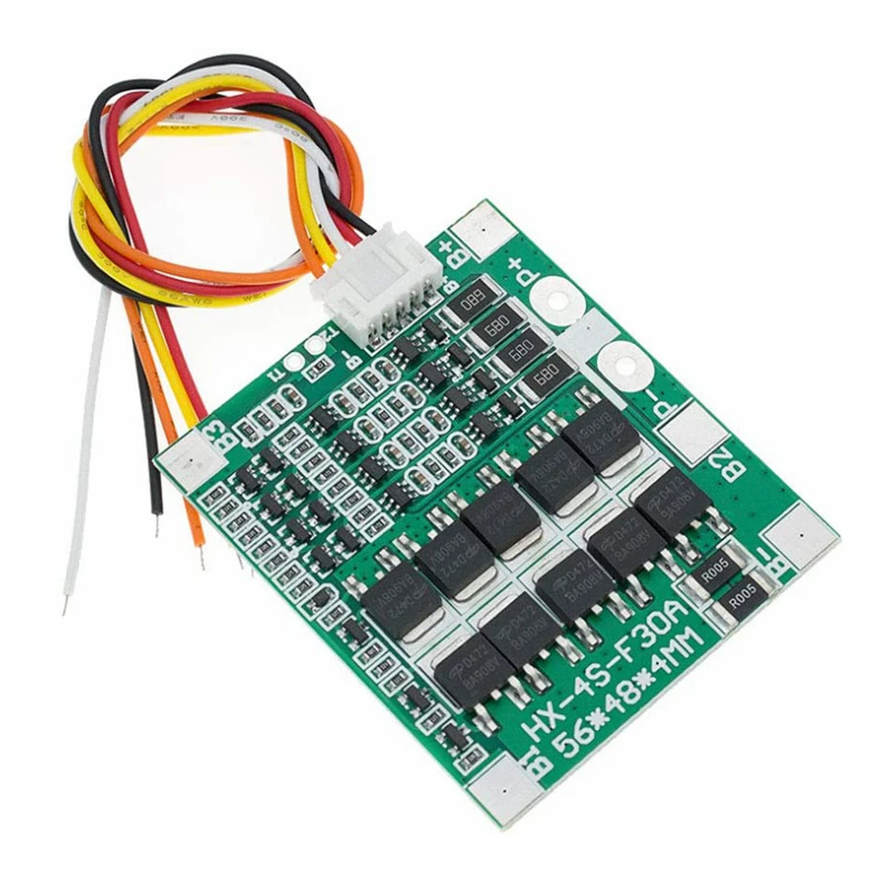 4S 30A 14.8V Li-ion Lithium 18650 Battery BMS Packs PCB Protection Board Balance Integrated Circuits Protection Board