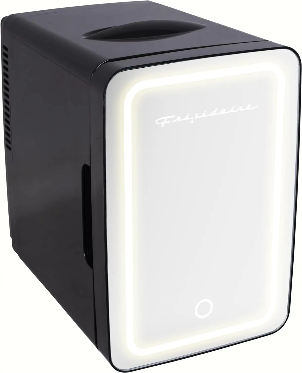 FRIGIDAIRE EFMIS170-BLACK, mini portable mini personal light mirror refrigerator cooler