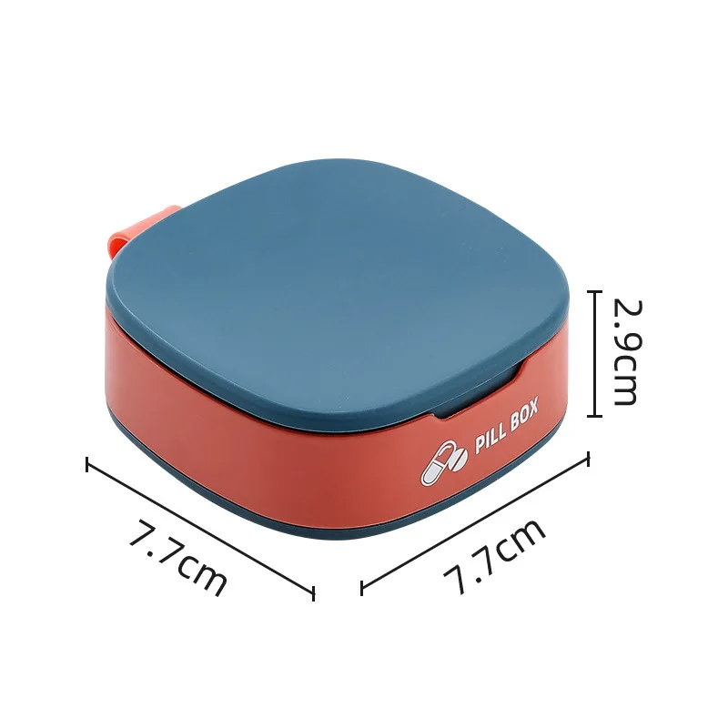 Medicine Box Portable Sub-packed Small Mini Medicine Box 7-day Small Box Sub-packed Pill Box Storage  Storage Containers