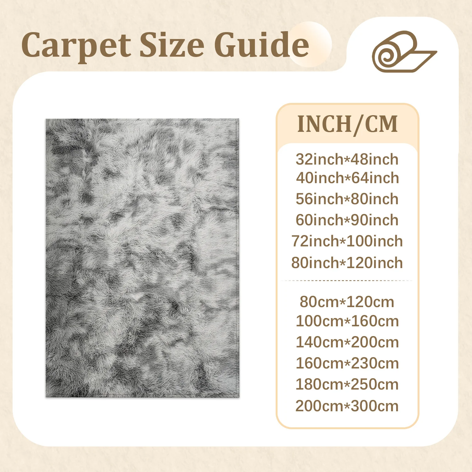 Large Indoor Shaggy Velvet Area Rug, Soft Low Pile, Non-Slip Dotted Backing, Machine Washable, Gray Tie-Dye Pattern, Ideal for Living Room, Bedroom, Cozy Plush Home Floor Decor