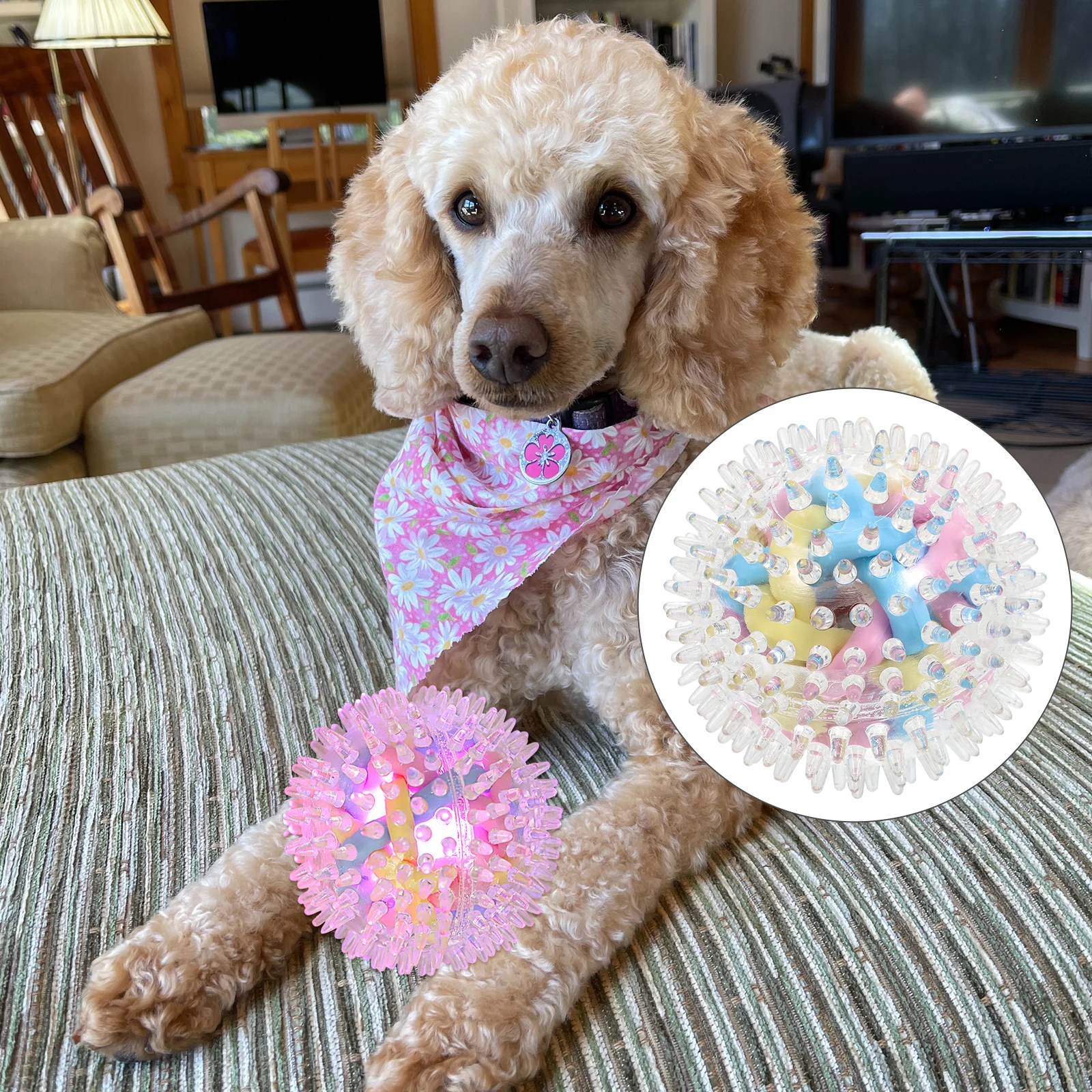 

Luminous For Dogs Glow Interactive Chew Bite Resistant Dog Playing Ball Led Pet Luminous Ball Training Plaything