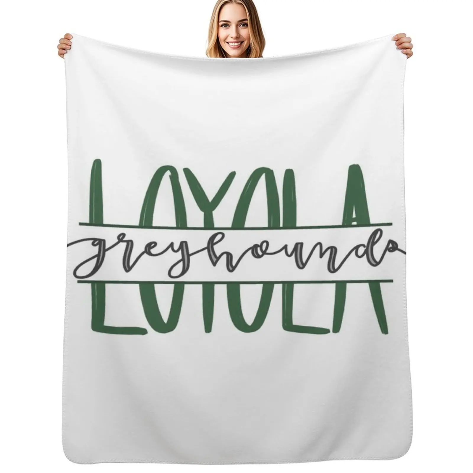 

loyola greyhounds Throw Blanket Color Fast Cozy Throw Blanket