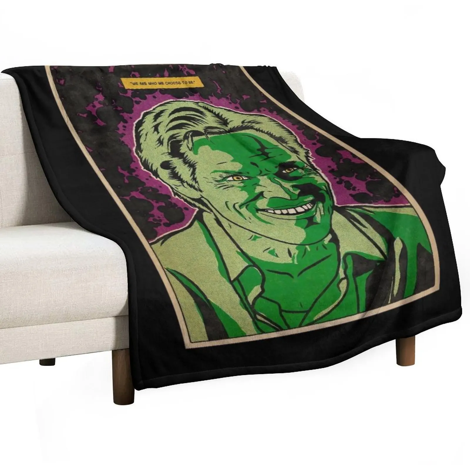 Dafoe evil laugh Throw Blanket Kid'S Fashion Sofas Fluffy Shaggy Blankets Sofas Of Decoration Blankets