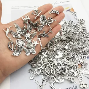 30/100 PCs DIY gemischt von Cartoons Tierbaum Emaille Charms Accounts für Schmuck DIY Anhänger Neacklace Armband Zubehör machen 8 Hauptverkaufskanal -Ohrring - №6