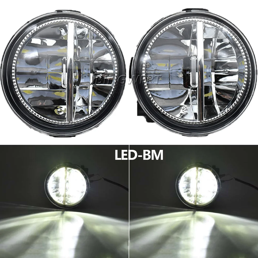 2 pçs led luzes de nevoeiro lâmpada para nissan tiida latio 2005 2006 2007 2008 faróis faróis led halogênio luz nevoeiro