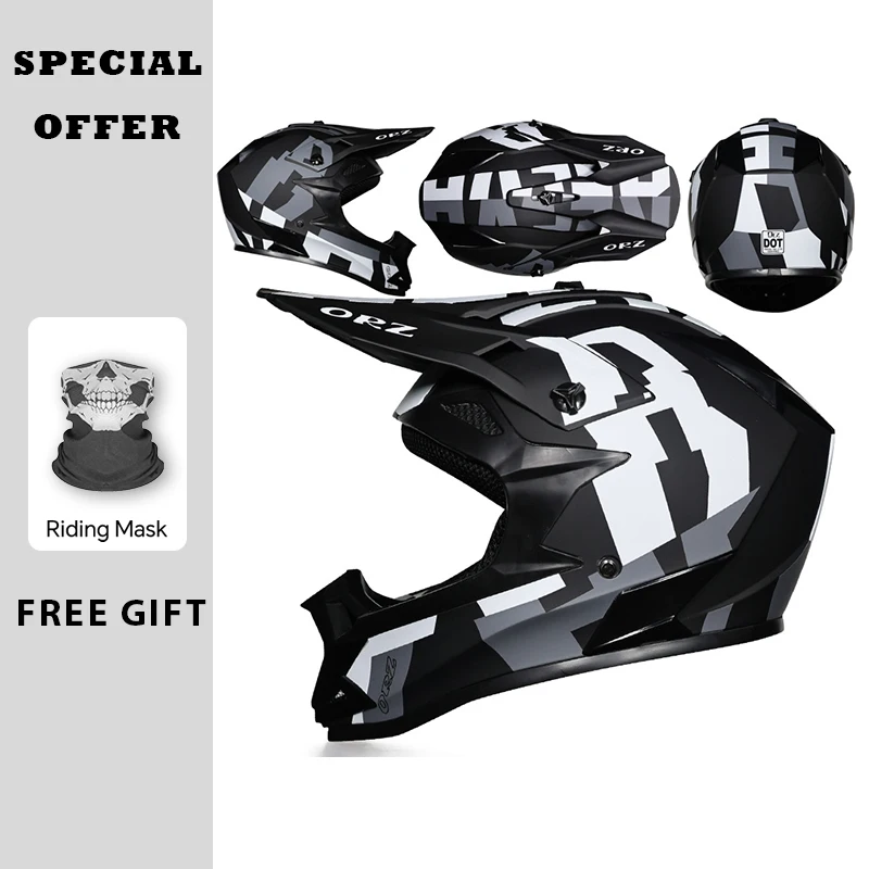 

Мотоциклетный шлем для скоростного спуска, классический велосипедный MTB гоночный шлем для мотокросса, анфас, внедорожный шлем для горного велосипеда