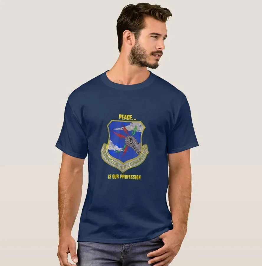 Peace Is Our Profession. Strategic Air Command T-Shirt 100% Cotton O-Neck Short Sleeve Summer Casual Mens T-shirt Streetwear