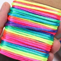 10/20 Meters Rope String Cords for Home Decor Handmade Craft DIY Rope Bracelet Rainbow Lots Braid Strands Cord Handmade Bracelet