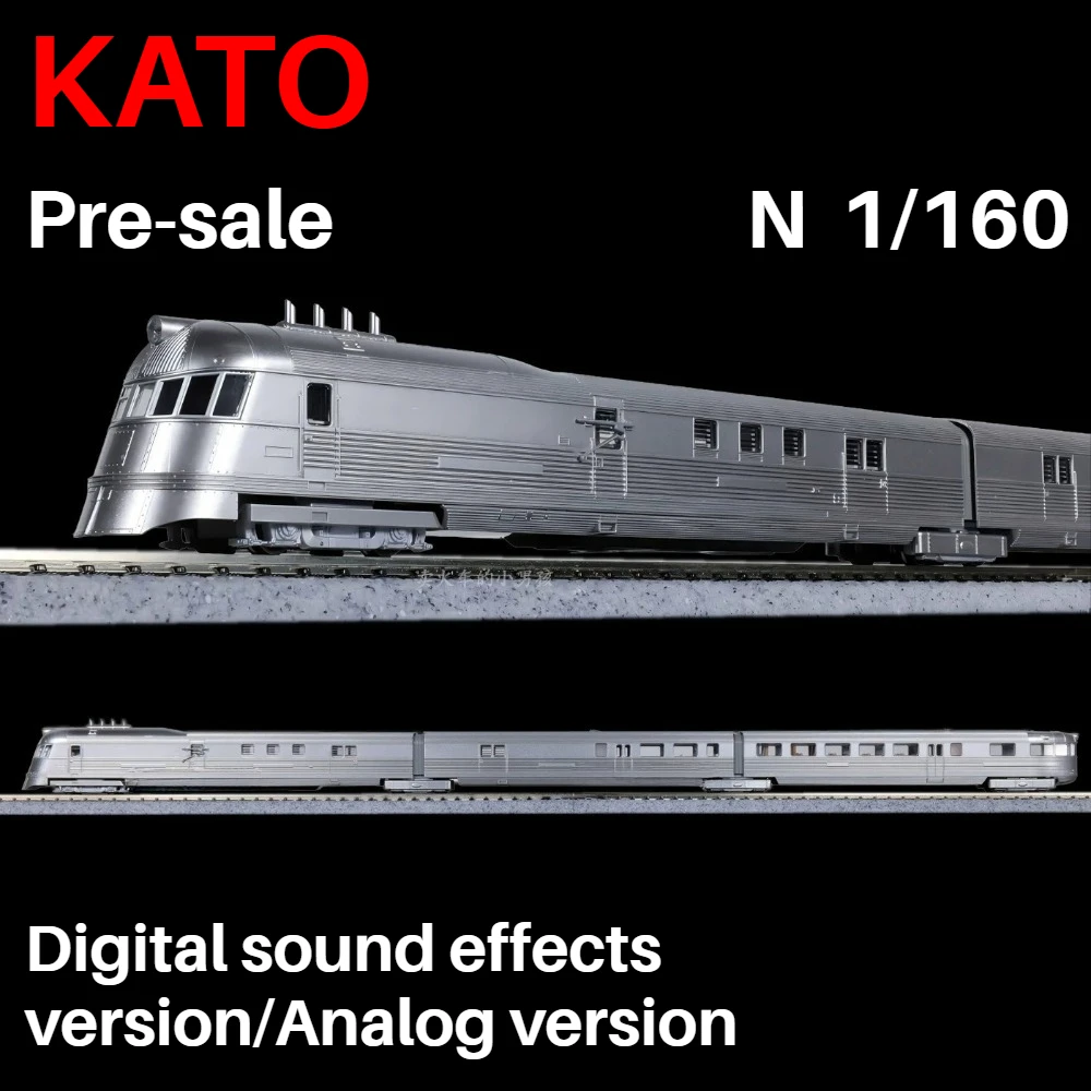 

Pre Order KATO N 1/160 Pioneer Train Model 106-101 3 Carriages Gray Analog/digital Sound Collectible Train Set Boys Toy Gift