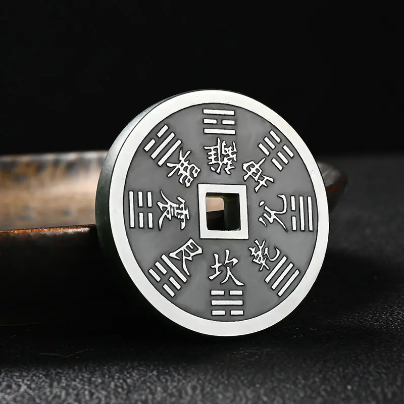 Genuine Hetian jade mountain ghost spending money small jade pendant Xinjiang fine material gossip jade pendant men's and women'