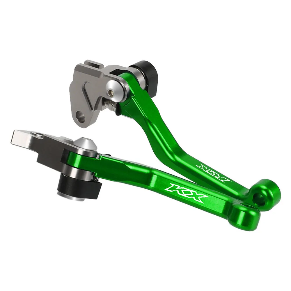 KX125 2001-2005 Motorcycle Aluminum Motocross Foldable Brake Clutch Levers Handlebars Hand Grips For Kawasaki KX 125 Accessories