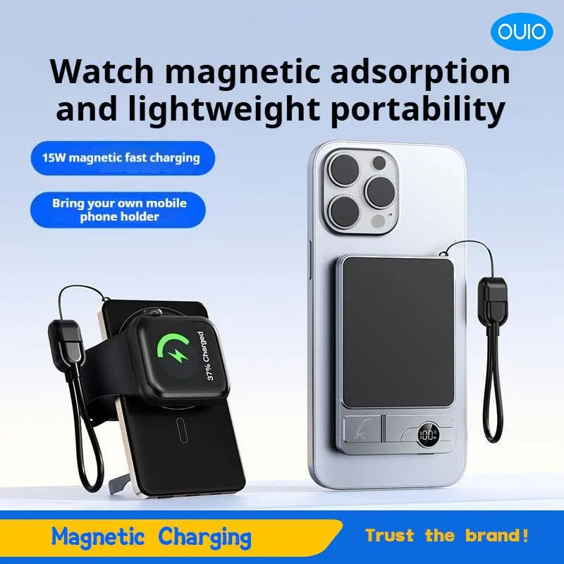 

10000mAh Ultra Slim Power Bank for MagSafe,Magnetic Wireless 20W Fast Charging Portable Battery For iPhone Samsung Xiaomi iWatch